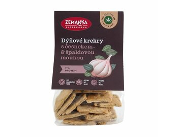 Krekry s tekvicovými semienkami a cesnakom Biopekárna Zemanka bio 100g Krekry s tekvicovými semienkami a cesnakom Biopekárna Zemanka bio 100g