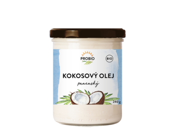 Kokosový olej panenský bio Probio 240g Kokosový olej panenský bio Probio 240g