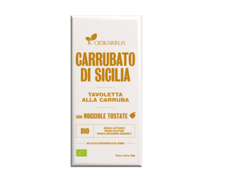 Lieskovo-oriešková karobová tyčinka bio Carrubato di Sicilia 50g 