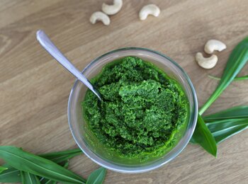 Pesto z medvedieho cesnaku