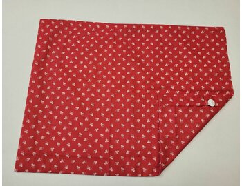 Návliečka malá ružičky na červenej Návliečka malá ružičky na červenej