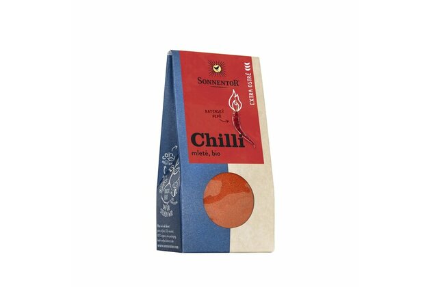 Chilli mleté extra ostré bio (kajenské korenie) Sonnentor 40 g 