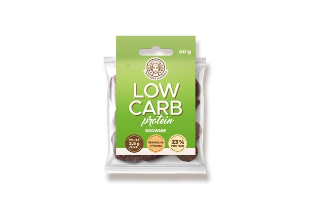 LOW CARB srdiečka s proteínom brownie 40g