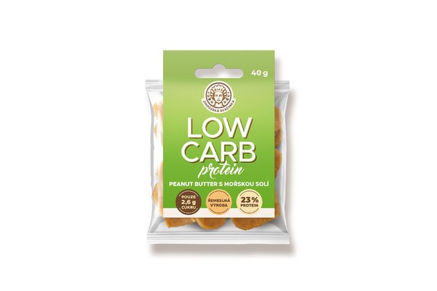 LOW CARB srdiečka s proteínom peanut butter 40g