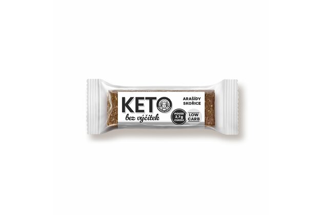 KETO tyčinka arašidy škorica 35g