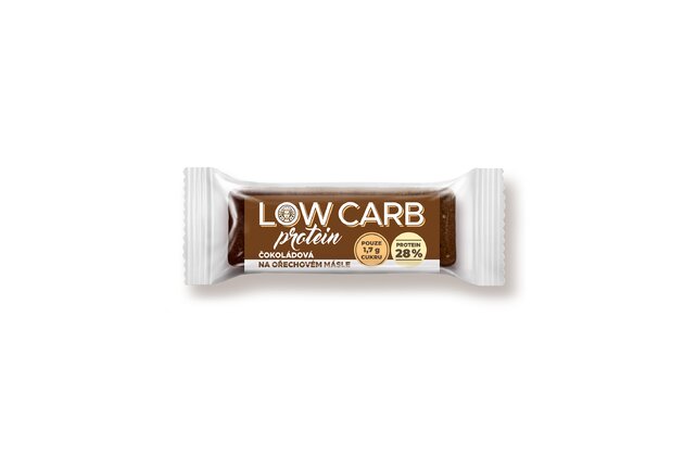 LOW CARB 28% proteínová tyčinka čokoládová na arašidovom masle 28g